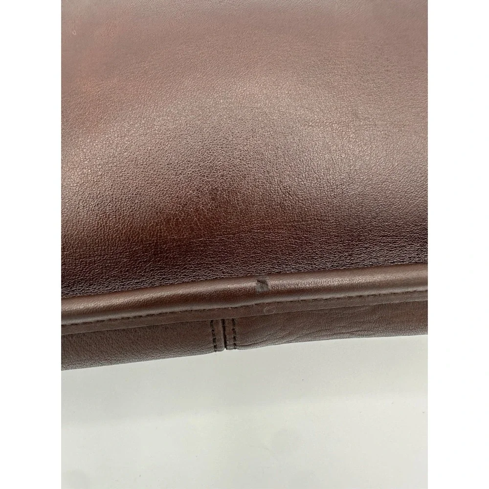 Coach Men's Mahogany Brown Zip Top Pouch Bag 9972 Vintage